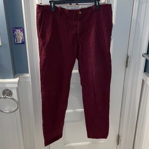 Burgundy Khaki pant - 34 waist